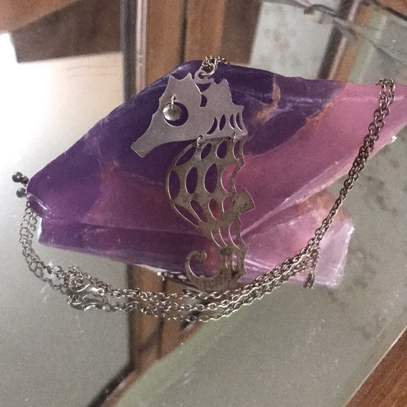 THREE FOR $22 Cute Seahorse long Necklace - Picture 2 of 3